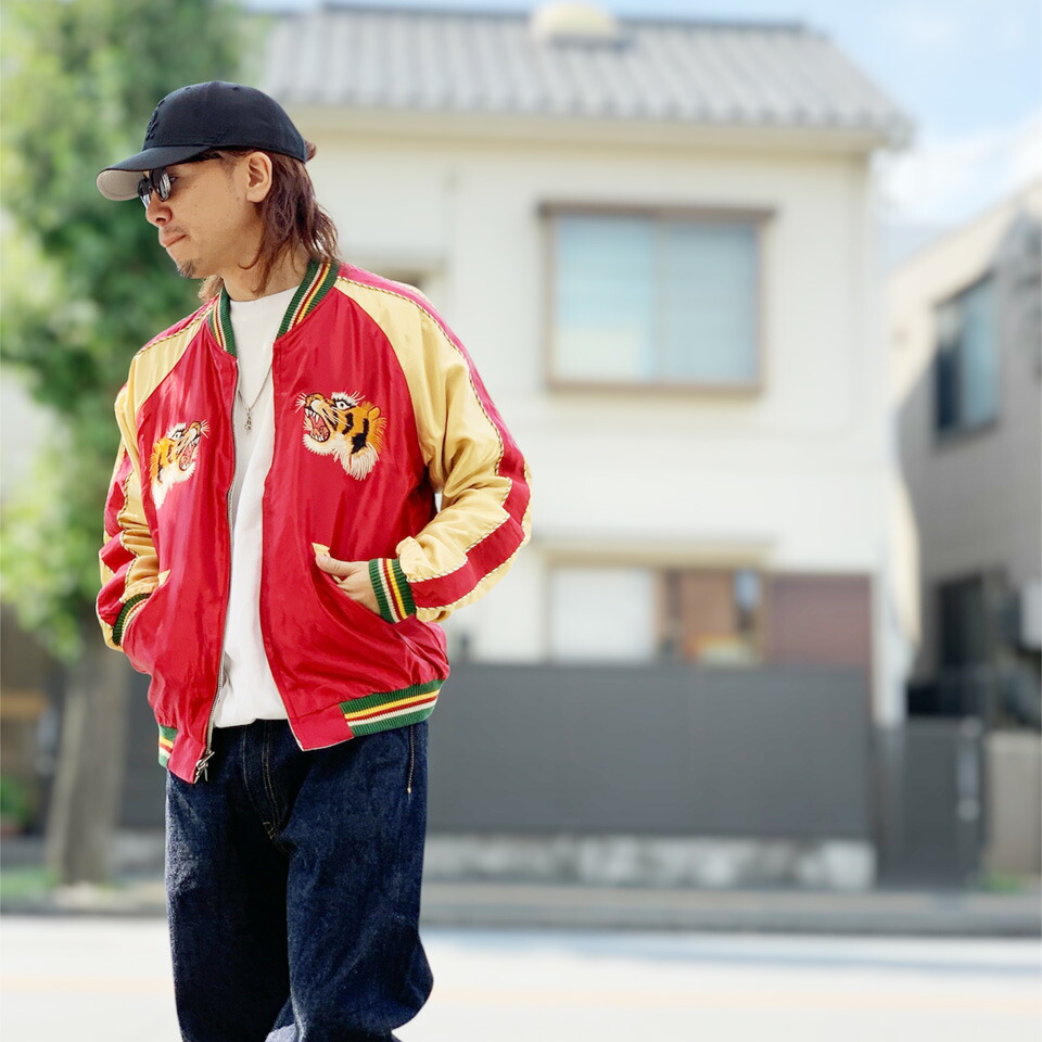 テーラー東洋 / Mid 1950s Style Acetate Souvenir Jacket “EAGLE