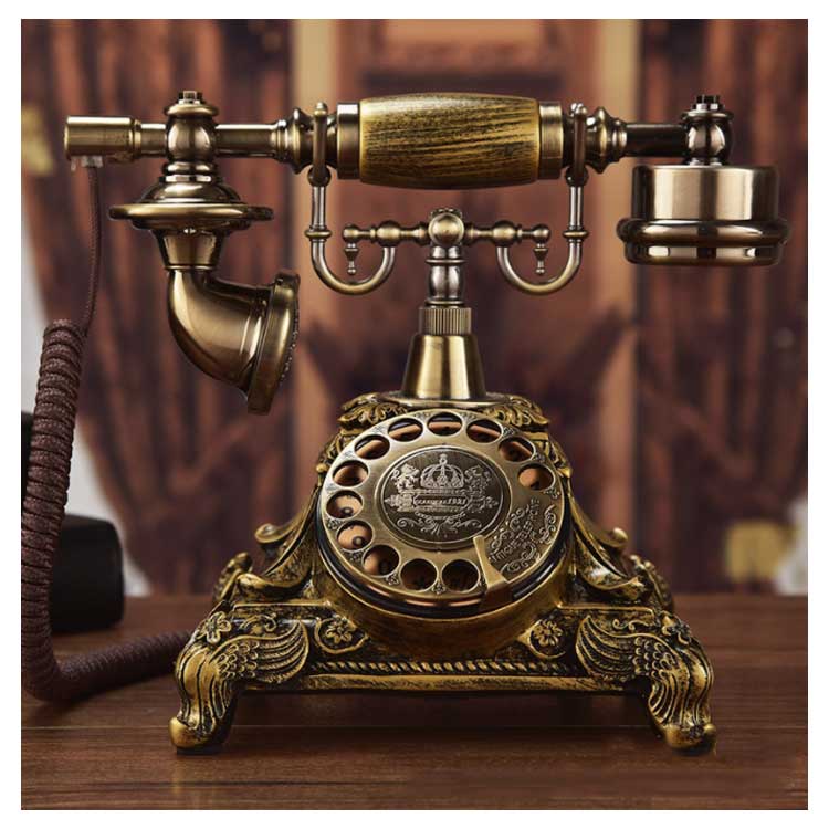 楽天市場】アンティーク電話機 レトロ電話機 有線電話 回転ダイヤル式