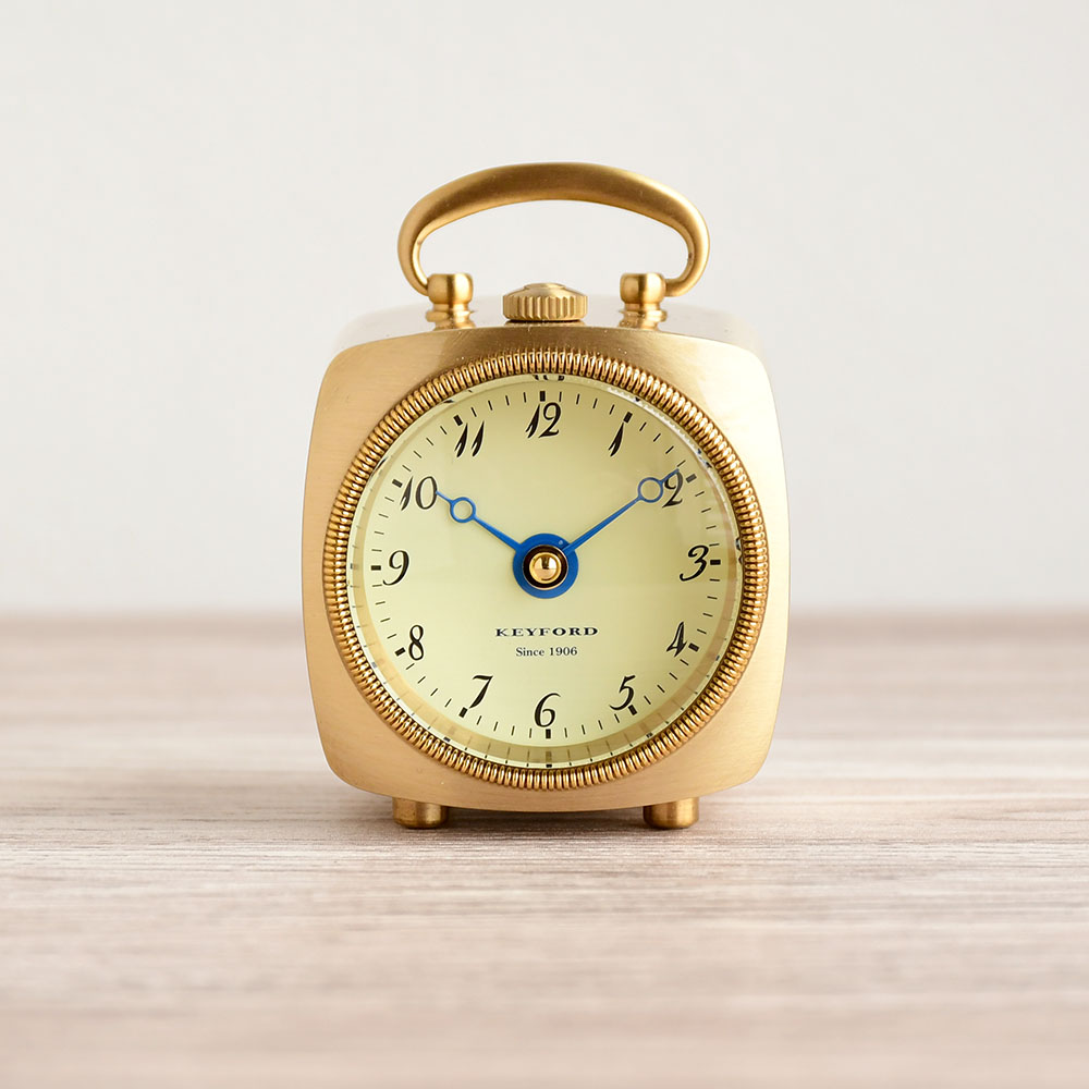 キーフォード グラブテーブルクロック 置き時計 ゴールド KEYFORD Grab