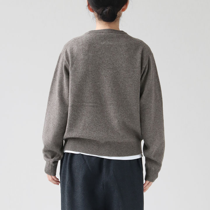 DANTON(ダントン) ラムウール クルーネックニットプルオーバー WOMEN