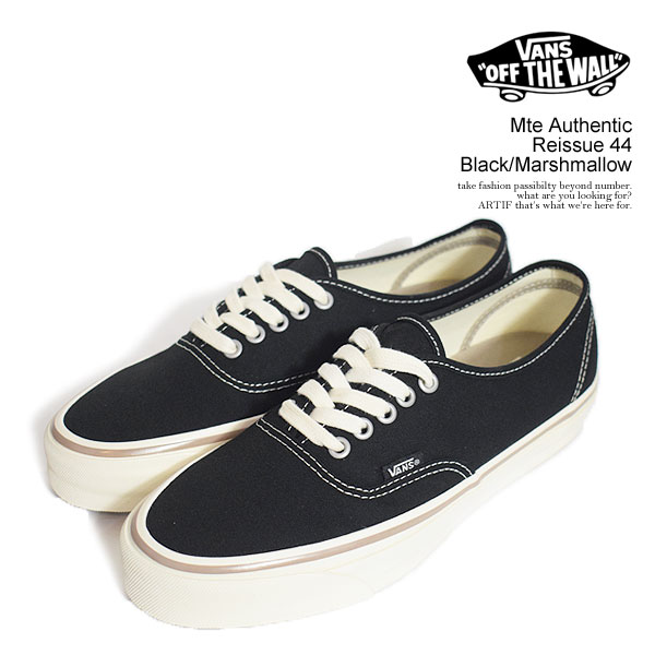 VANS バンズ Mte Authentic Reissue 44 Black/Marshmallow