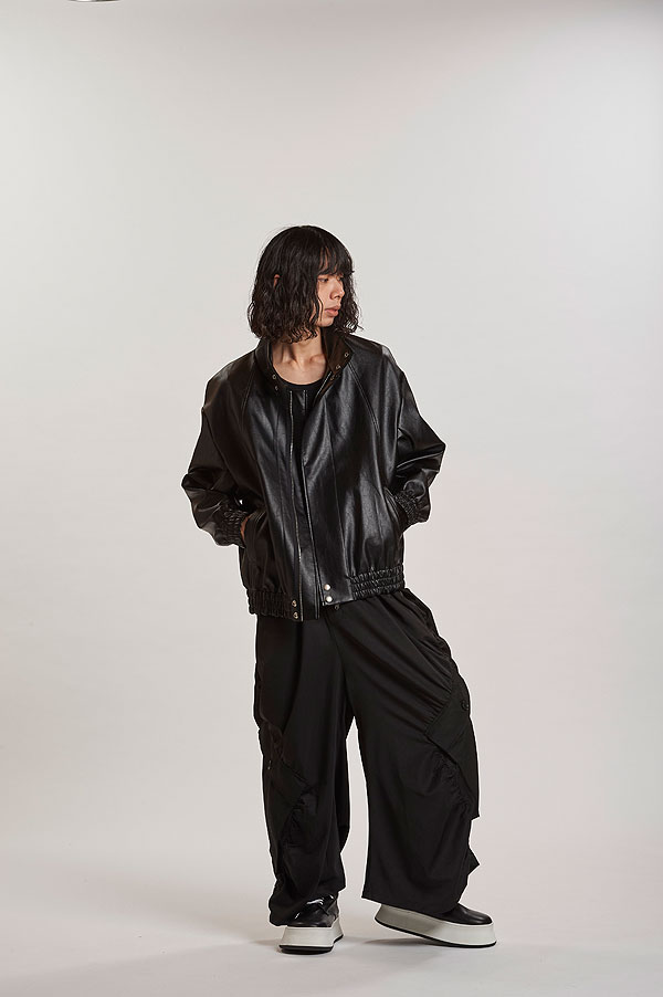 NO ID. ノーアイディー シンセティックレザーBIGトラックBLZ