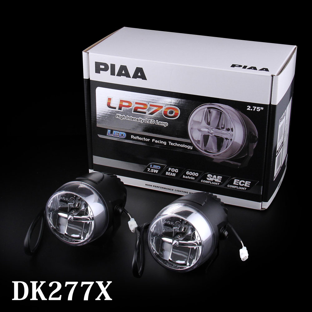 PIAA 後付けランプ LED 6000K LP270シリーズ 4300cd フォグ配光 12V