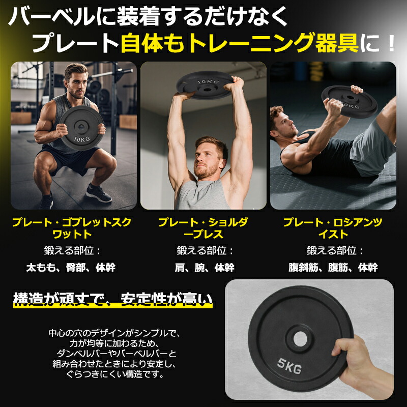 楽天市場】即納 20KG バーベルセット バーベルシャフト アイアン