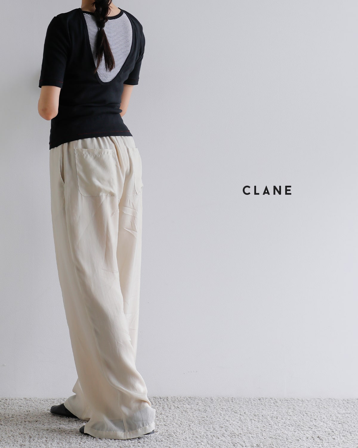 80%OFF】CLANE クラネ シアー エアリー パンツ 18110-7262-kk