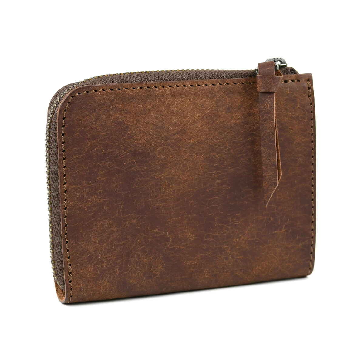 TM】ポーター L字ファスナー財布 ダークブラウン レザー ケース Amazon