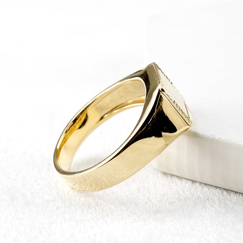 楽天市場】【10%OFFセール】18金 リング ゴールド メンズ 18k 印台