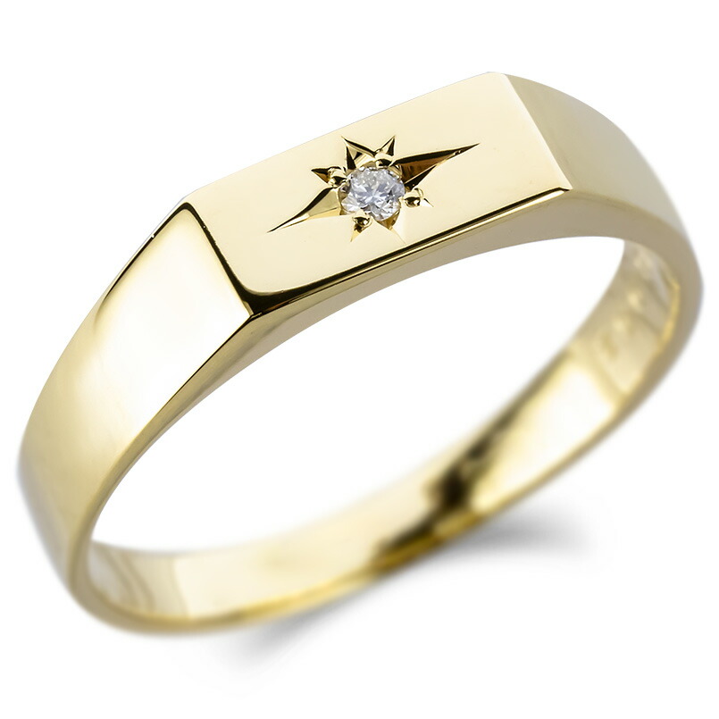 楽天市場】【10%OFFセール】18金 リング レディース 印台 指輪