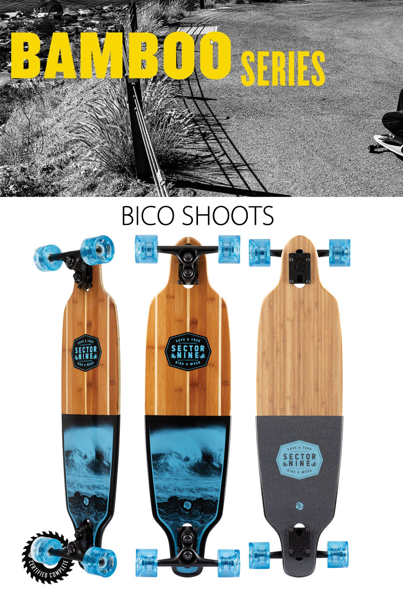 即出荷 SECTOR9/セクターナイン BICO SHOOTS 33.5inc サーフスケート
