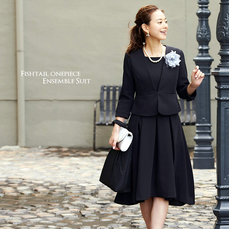 フィッシュテイルワンピアンサンブルスーツ「SU684」-RUIRUE BOUTIQUE