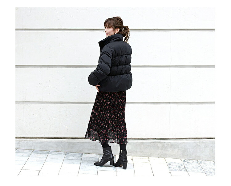 フォックスファーシャーリングダウンジャケット「D789」-RUIRUE BOUTIQUE