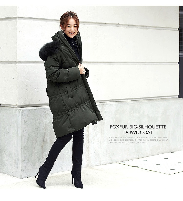 フォックスファービッグシルエットダウンコート「D791」-RUIRUE BOUTIQUE