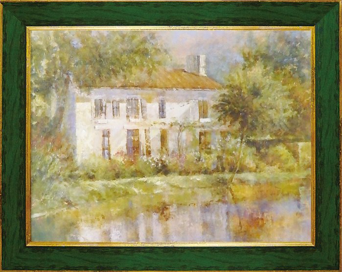 楽天市場】絵画 ロンゴ パティオ ガーデン2/インテリア 額入り 額装込