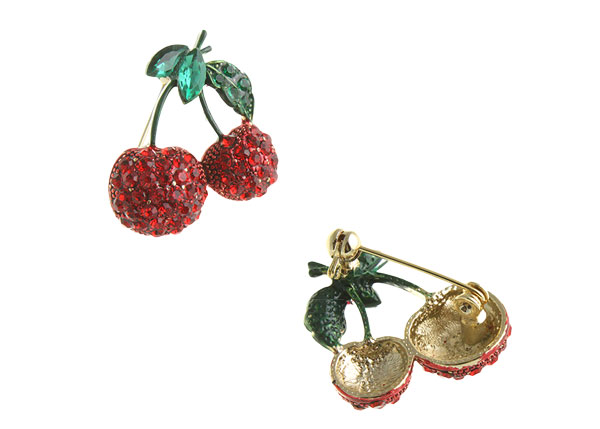 楽天市場】☆ネコポス送料無料☆チェリーブローチ さくらんぼ フルーツ