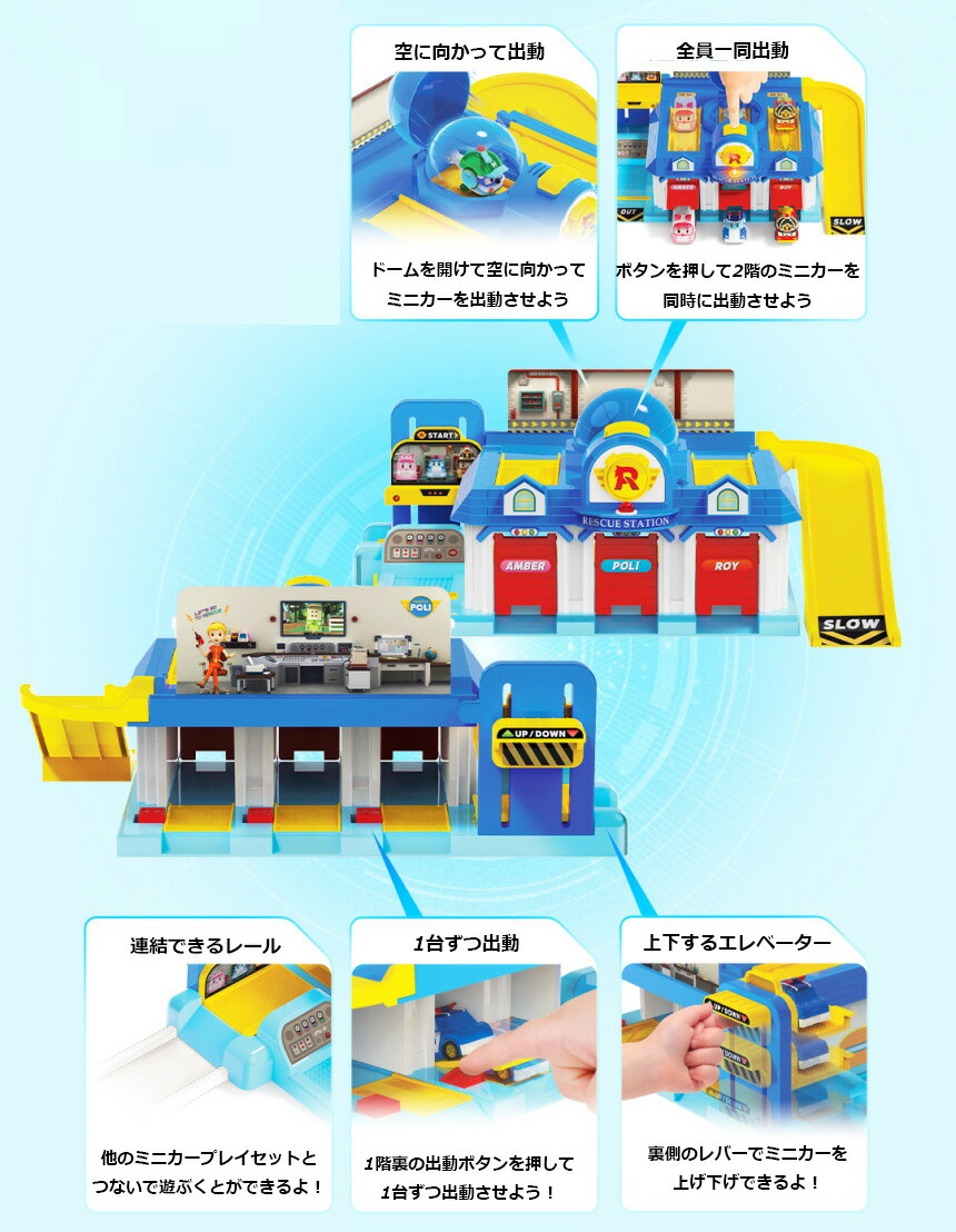 楽天市場】☆配送無料☆ROBOCAR POLI☆シンプルパック (出動救助本部+