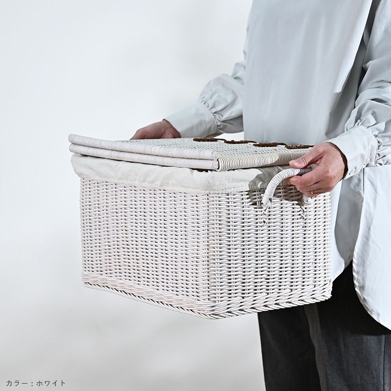 楽天市場】【SS限定｜最大8,000円OFFクーポン】蓋つき バスケット カゴ