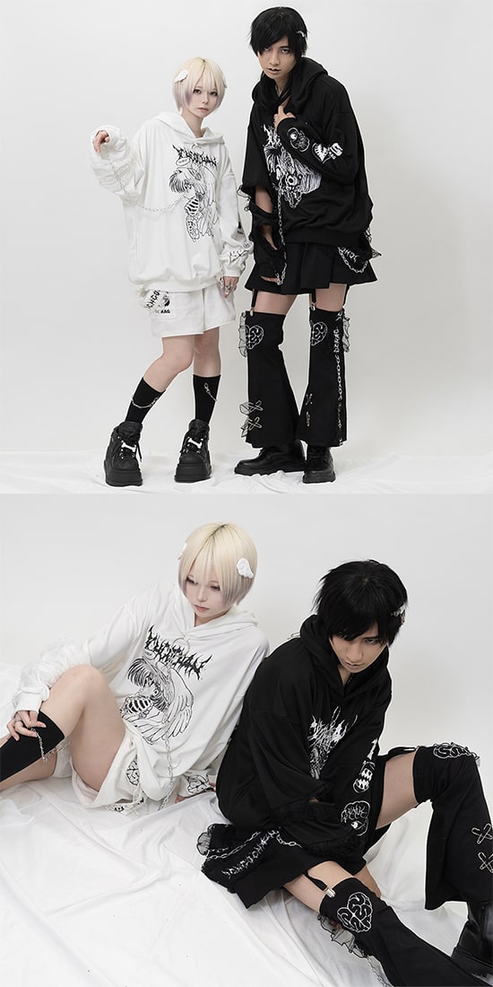 楽天市場】脳みそ少女 パーカー 長袖 原宿 原宿系 ファッション