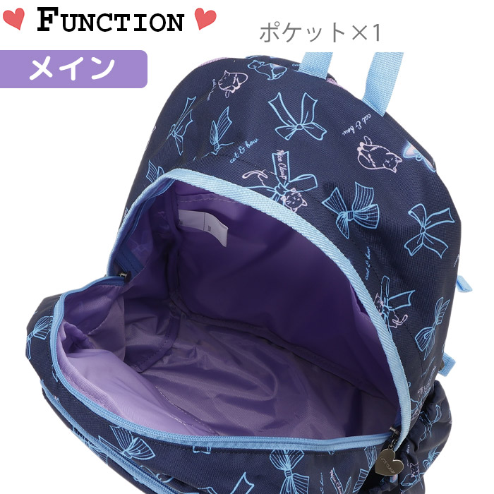 楽天市場】ナイスクラップ リュック キッズ 20L かわいい ネコ 猫