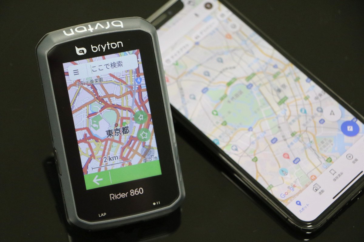 Bryton Rider 860 Brytonサイクルコンピューターのフラッグシップモデル