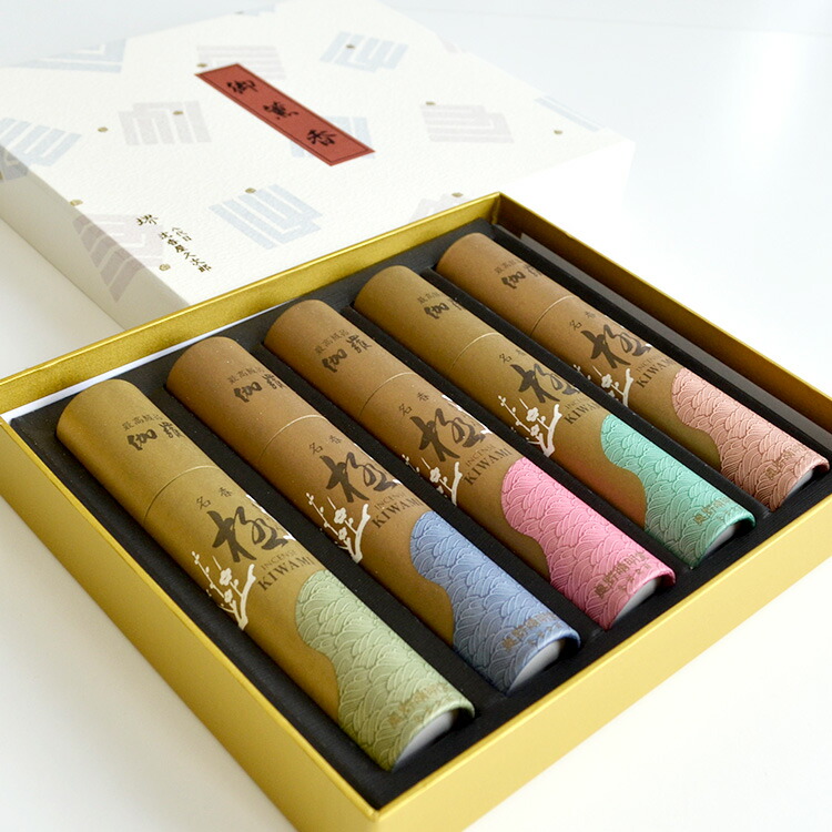 楽天市場】【奥野晴明堂】伽羅 「極」筒函5本入り【4-10】お線香 線香