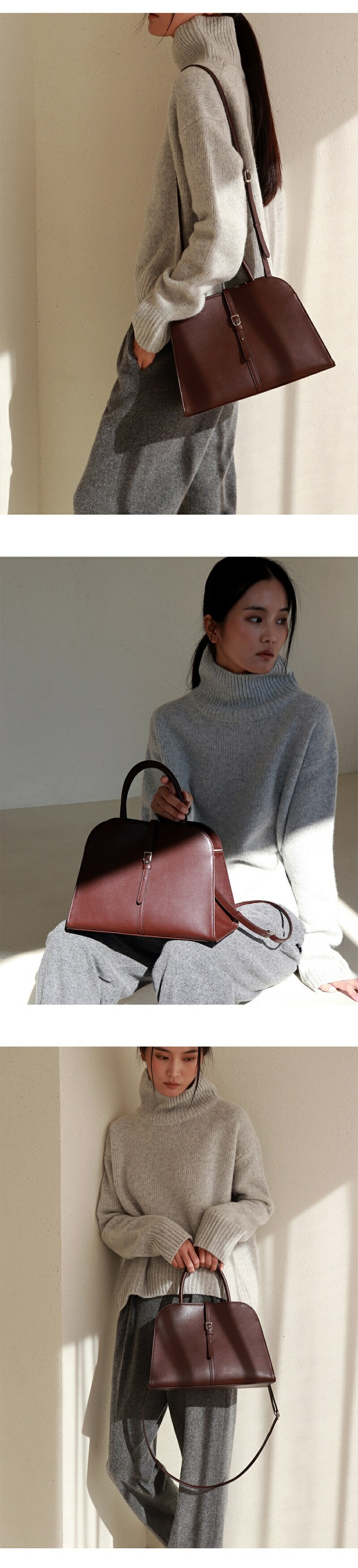 楽天市場】[MONOROW] BLANC MEDIUM BAG 3Color ショルダーバッグ