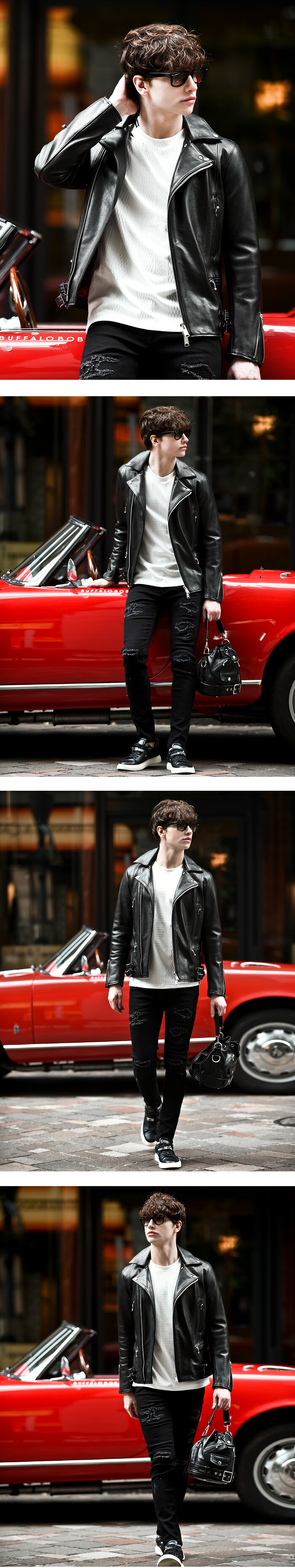 THUNDERBOLT-COW(サンダーボルト カウ)ダブルライダース カウ レザー