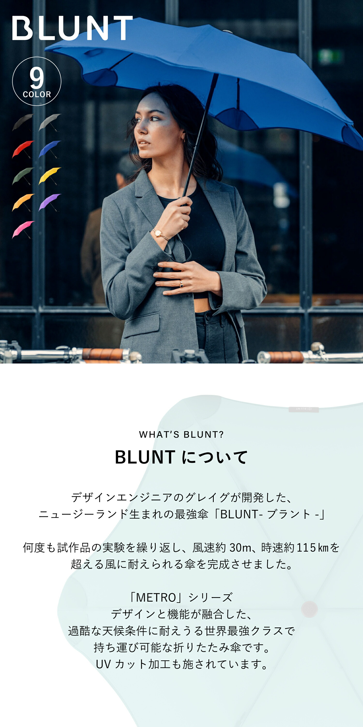 楽天市場】BLUNT METRO ブラント 傘 折りたたみ傘 雨傘 雨具 メトロ
