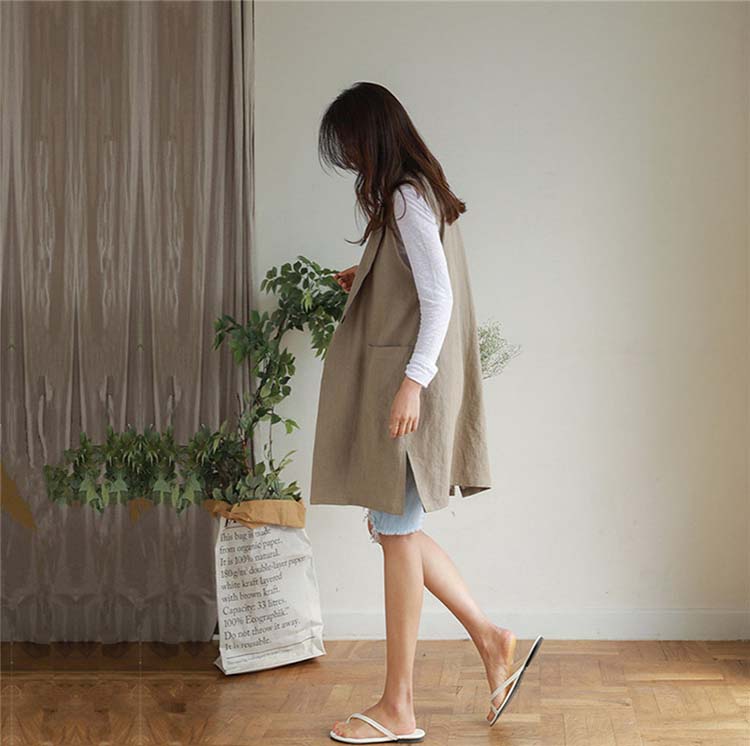 楽天市場】ベスト ジレ レディース 春夏 前開き ロング スクール