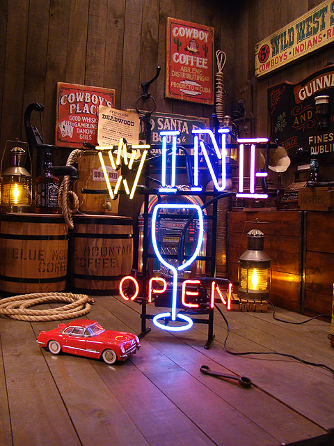 楽天市場】【即納】【在庫あり】ワイン オープン ネオン管 アメリカン