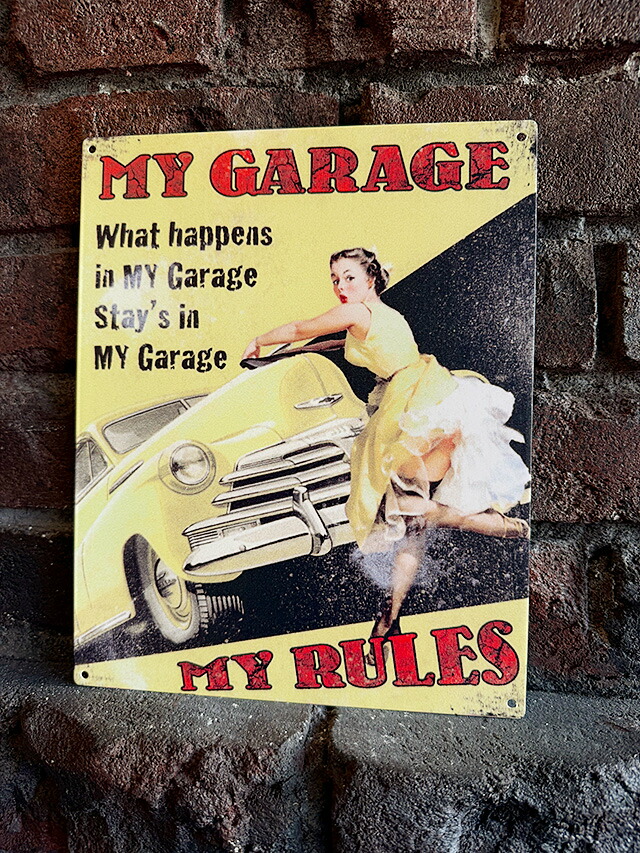 楽天市場】ラッキーレディ モーターオイル ピンナップガール ブリキ