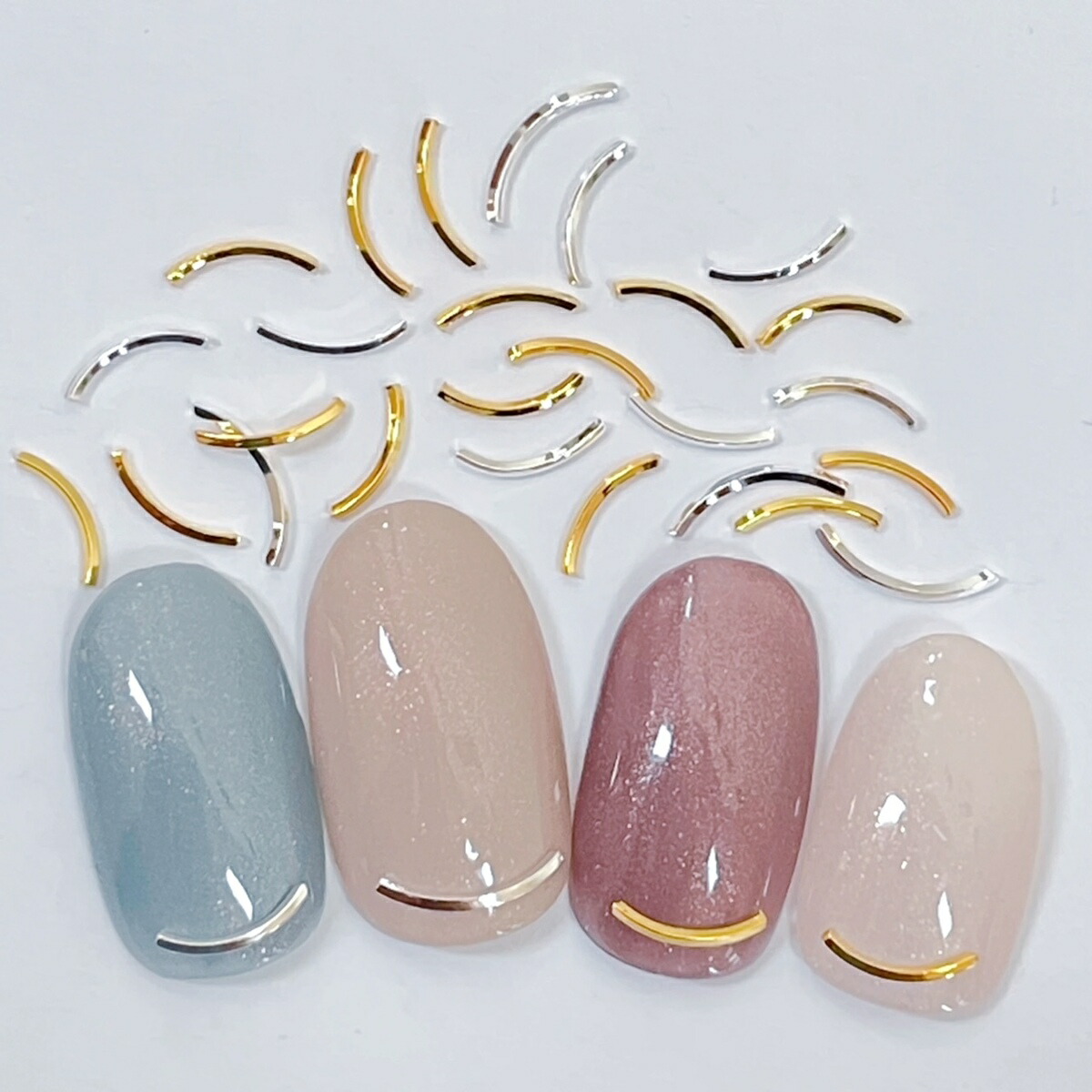 楽天市場】ネイルパーツ【10個】カーブスティック ネイルアクセント