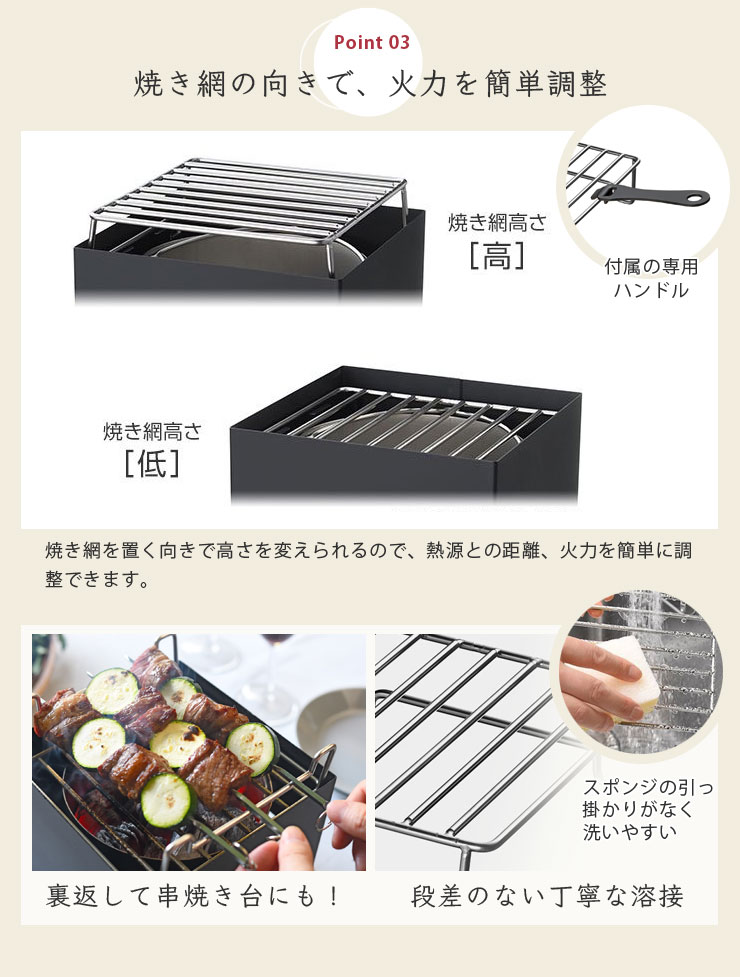 楽天市場】アペルカ テーブルトップグリル 収納袋付き オークス