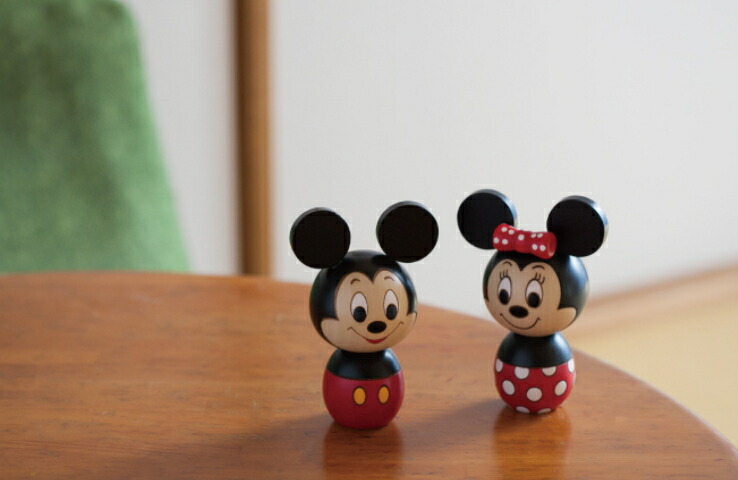 卯三郎 こけし ディズニー ミッキー ミニー ミニー｜卯三郎こけし公式