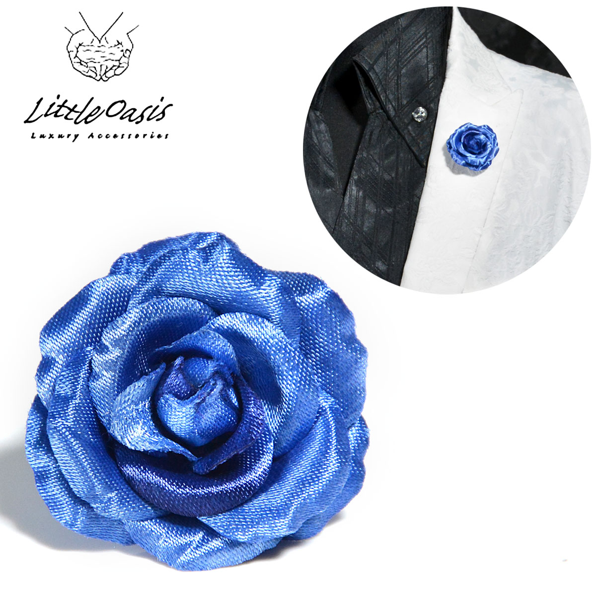 楽天市場】アクセサリー 薔薇 バラ 造花 光沢 ブローチ ラペルピン