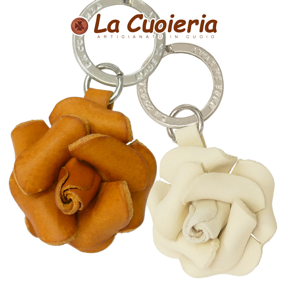 楽天市場】【イタリア職人ハンドメイド】キーリング おしゃれ 革