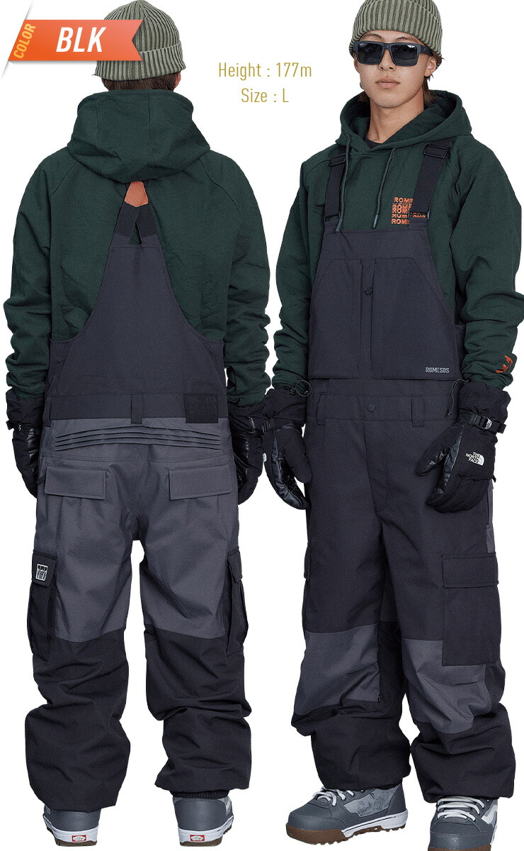 正規品 23-24 ROME SDS ローム BAGGY CARGO BIB PANTS バギーカーゴ