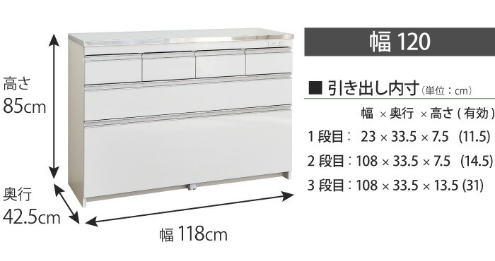 楽天市場】【10%OFF 3/4 20時〜】キッチンカウンター ステンレス天板