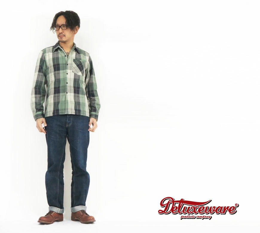 楽天市場】デラックスウェア DELUXEWARE 長袖 ヘビー フランネル