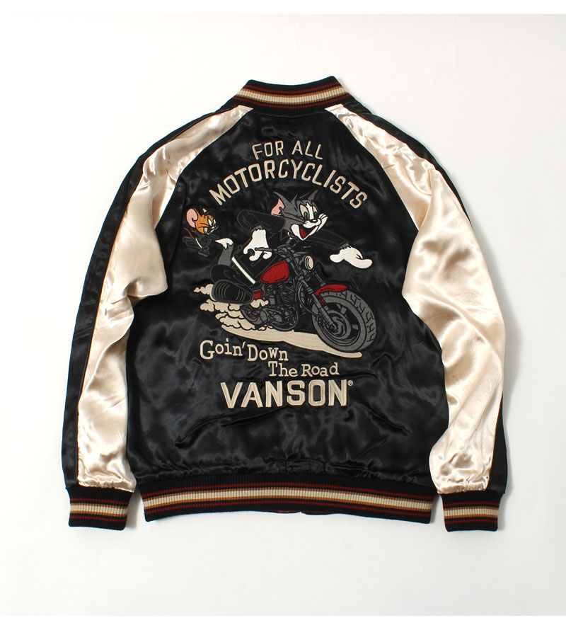 VANSON(バンソン) トム&ジェリーコラボ リバーシブルスカジャン / TJV