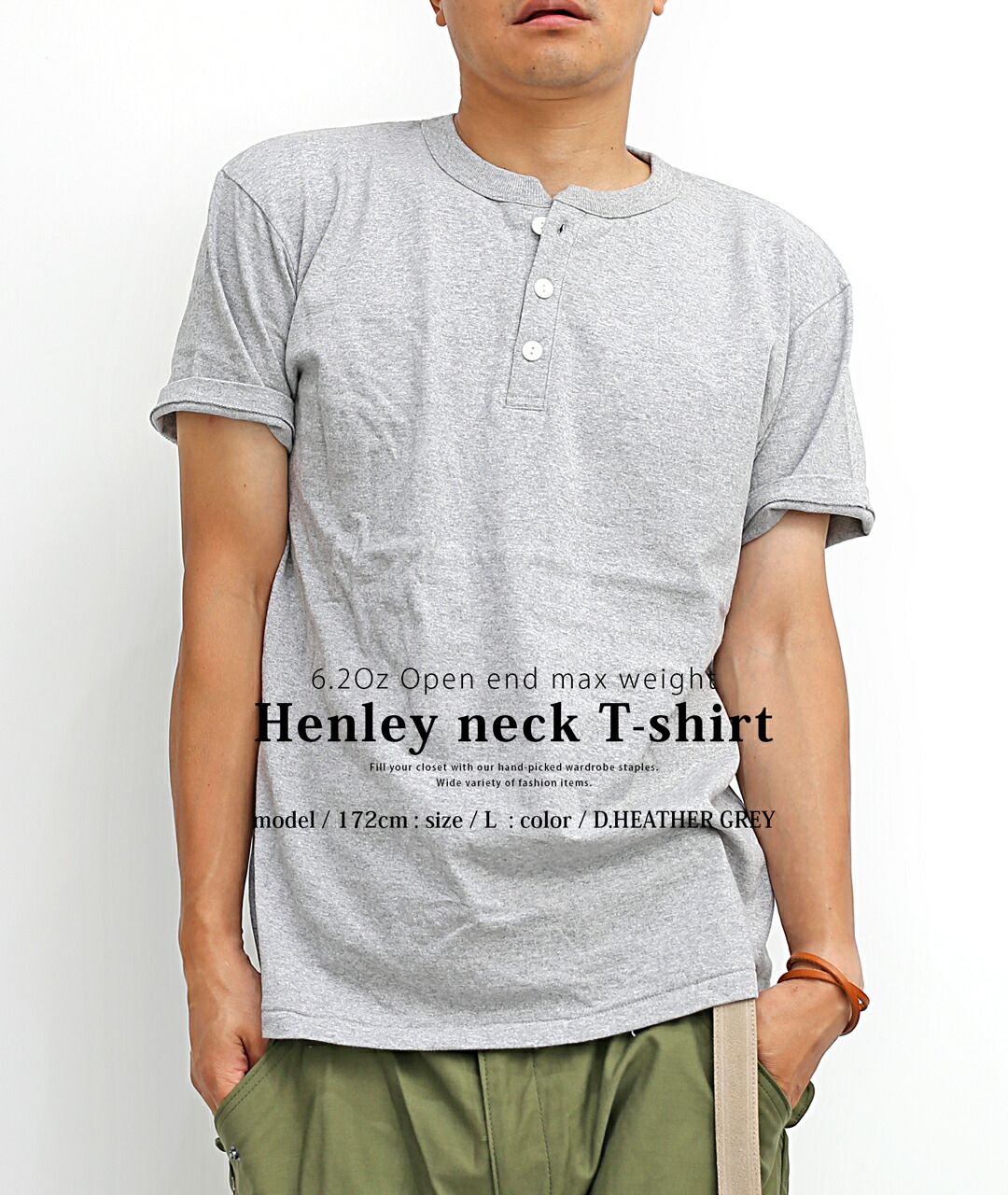 楽天市場】ヘンリー tシャツ メンズ ボタン 半袖 レディース ヘンリー