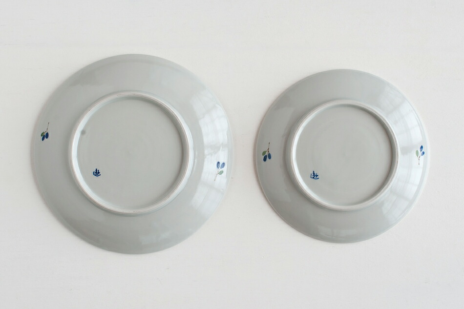 色絵彩梢ならべ 6寸・7寸皿（徳永遊心） フリーデザイン ｜ 北欧