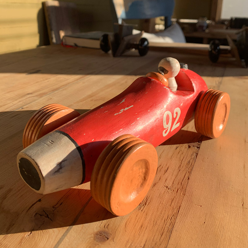 楽天市場】ウッドカービング レースカー トイ (レッド92)【車