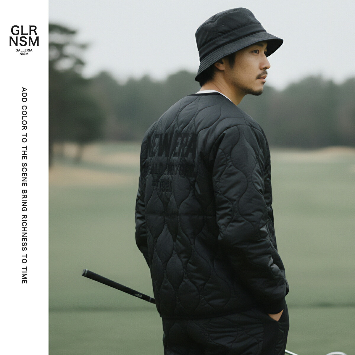 NEWERA GOLF キルティング ジャケット ブラック Mサイズ Women's