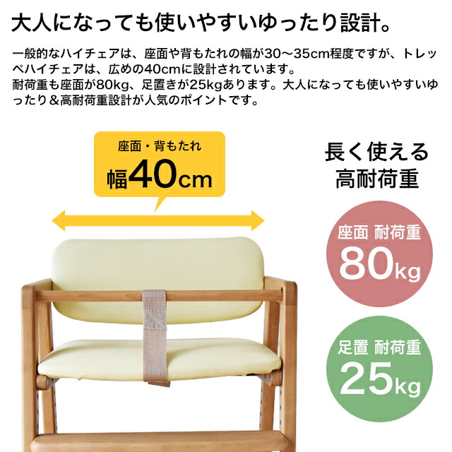 楽天市場】トレッペベビーチェア ベルト付 JUC-3093 ベビーチェア 木製