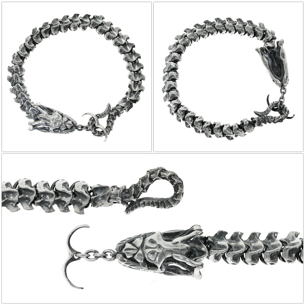 Cold I's スネーク スケルトン ブレスレット シルバー 925 蛇 ヘビ