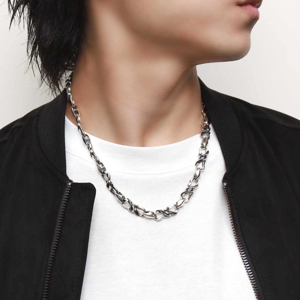 GIGOR ジゴロウ ワープ フロー ネックレス 44～59cm シルバー925