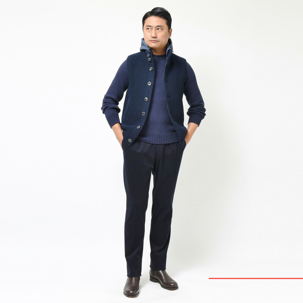 HERNO（ヘルノ）RESORTリゾート ミドルゲージウールフィッシャーマンズ