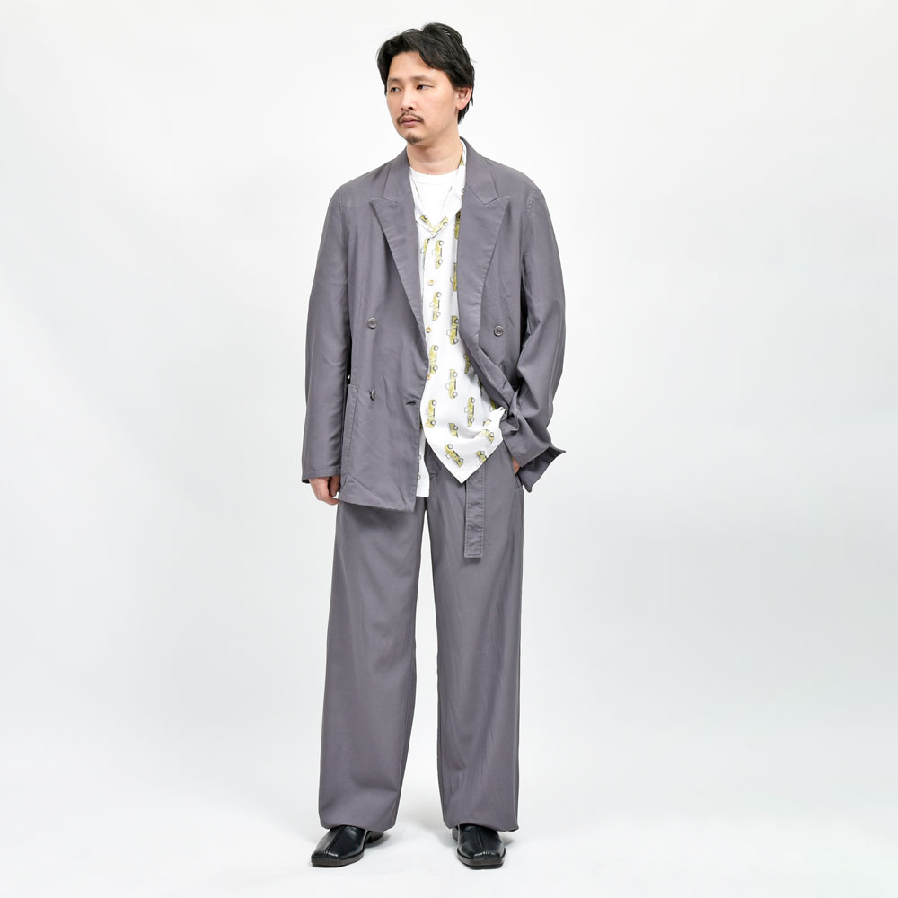 mando（マンド)ガーメントダイポリエステル4Bダブルジャケット 25293