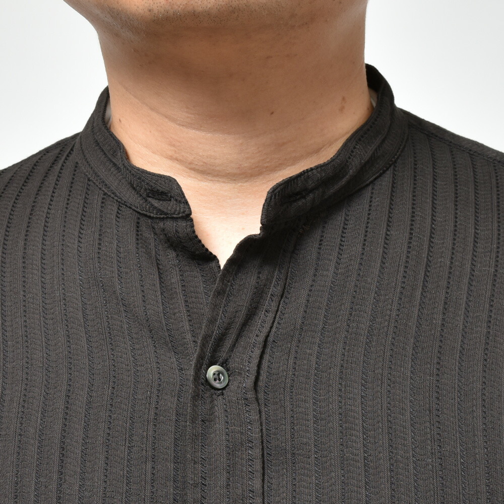 HEUGN（ユーゲン）Rob コットンセルロースジャガードストライプバンド