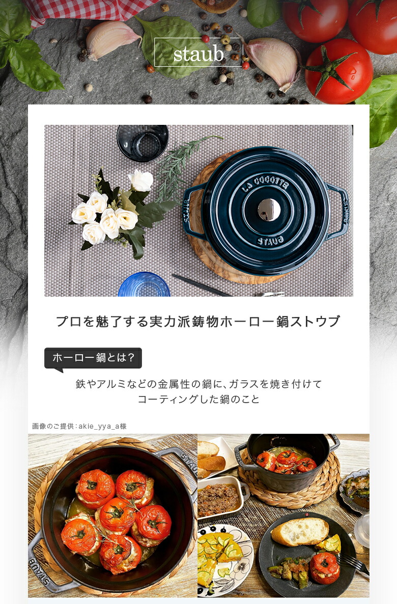 ストウブ 鍋 Staub ピコ・ココット オーバル 17cm 両手鍋 ホーロー鍋